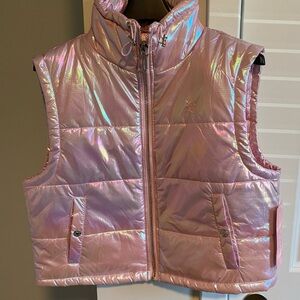 Juicy Couture Pink Puffer Vest Medium & Small